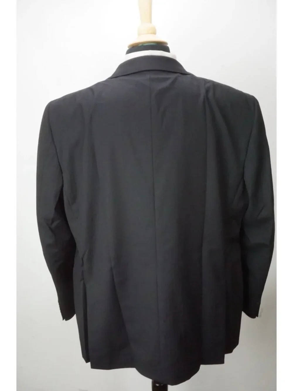 Tagliatore Black Striped 100s Wool 2 Pc Suit Jacket Pants Sz 48R US 58 EU NEW